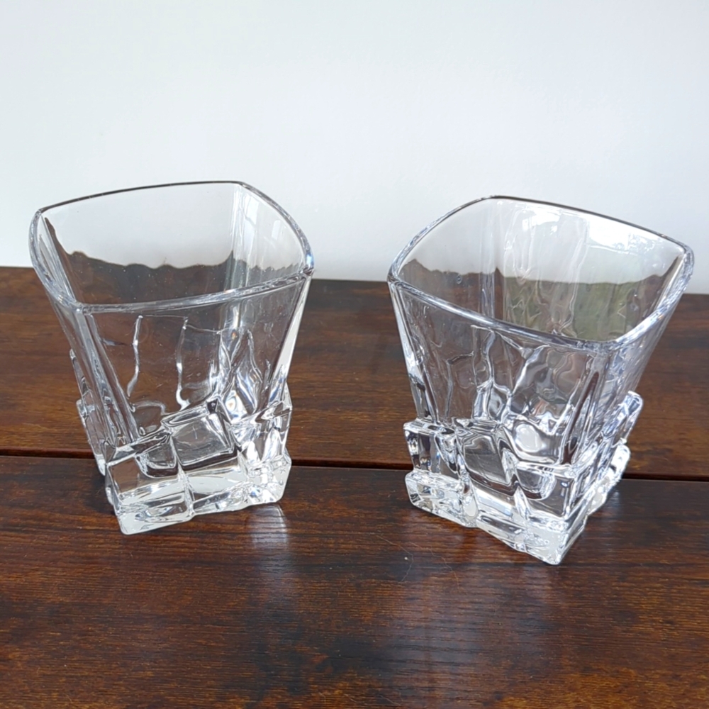 Set of two whiskey glasses